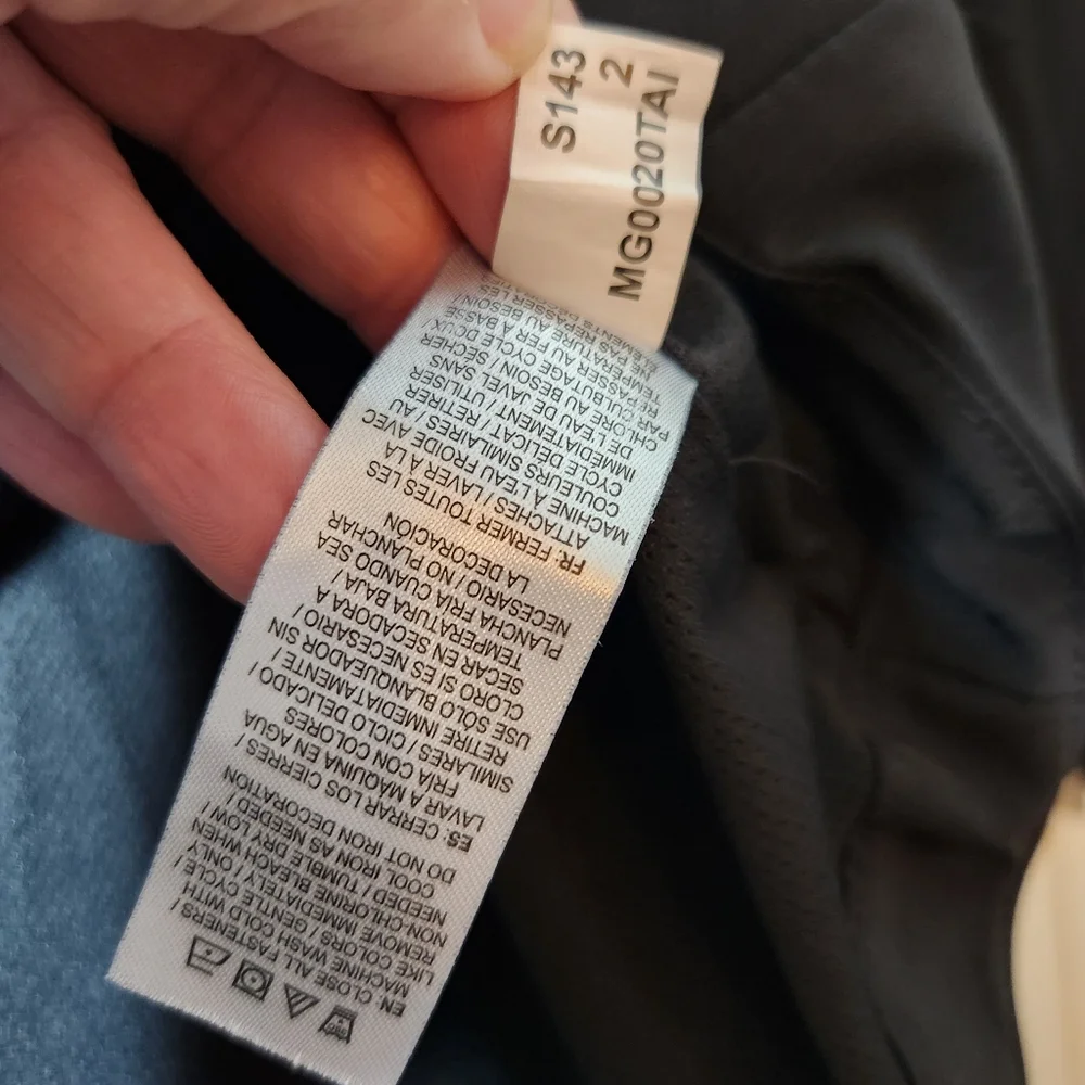 GAIAM Mens Black Performance Hooded Jacket Gray Zipper Mens Large